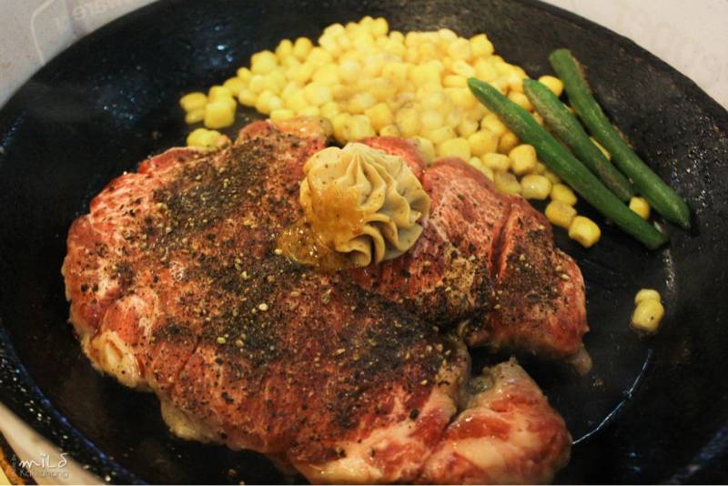 Tokusen rib eye steak ที่ ร้านอาหาร Pepper Lunch Fortune Town