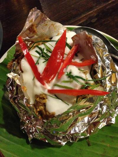 ห่อหมกทะเล:) ที่ ร้านอาหาร บ้านไร่ยามเย็น ห่อหมกทะเล:) ที่ ร้านอาหาร บ้านไร่ยามเย็น
