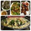 ปลากระพงนึ่งมะนาว ยำหอยนางรม หอยแครงเผา หมูทอดบรั่นดี ที่ ร้านอาหาร บ่อตกกุ้ง รัชดา ซอย 8 ฝั่งธน