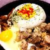 ข้าวแกงกะหรี่ไก่และเห็ด+ชีส+ไข่ น่าทานดีนะคะ  ที่ ร้านอาหาร Pepper Lunch Mega Bang-na Mega Bang-na
