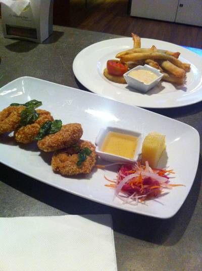 เกี๊ยวห่อชีส อร่อยมาก ที่ ร้านอาหาร Vita Bistro