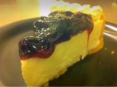 บลูเบอรี่ชีสเค้ก ที่ ร้านอาหาร Cheesecake House