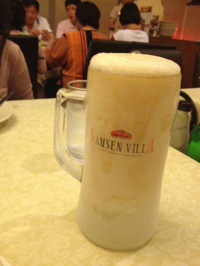 เบียร์วุ้นแก้วแช่สุดยอดจิงๆคับ ที่ ร้านอาหาร สามเสนวิลล่า พญาไท (ดั้งเดิม)