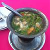 ต้มยำปลาเก๋า ที่ ร้านอาหาร ริมน้ำบางพึ่ง
