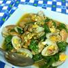 หอยลายผัดโหระพา ที่ ร้านอาหาร หัวหินผัดฉ่า