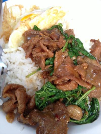 ร้านอาหาร โกกระเพราผักบุ้ง