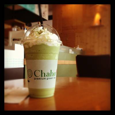 green tea frappe ที่ ร้านอาหาร Chaho (เซ็นทรัลแจ้งวัฒนะ)