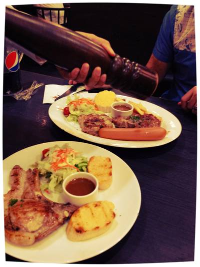 Combo Set Steak!! ที่ ร้านอาหาร Santa Fe' Steak เซ็นทรัลเวิลด์