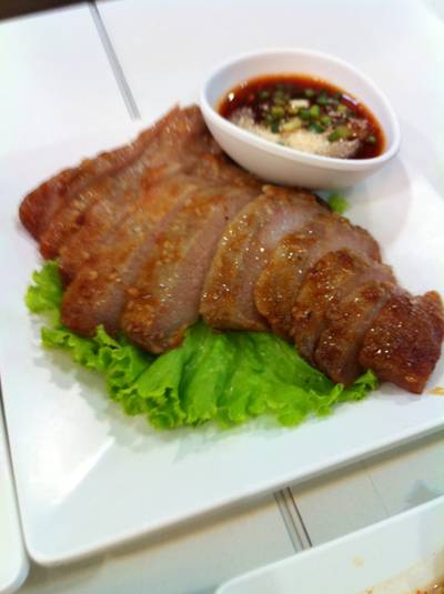 คอหมูย่าง ที่ ร้านอาหาร Zaap Express อารีย์ คอหมูย่าง ที่ ร้านอาหาร Zaap Express อารีย์