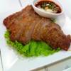 คอหมูย่าง ที่ ร้านอาหาร Zaap Express อารีย์