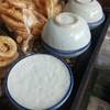 ขนมถ้วยใบเตยหอมๆ ที่ ร้านอาหาร ก๋วยเตี๋ยวเรือปากแดง