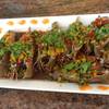 กั้งทดดราดพริกไทยดำซอสพริกไทยดำอร่อยดี ที่ ร้านอาหาร มีกรุณา