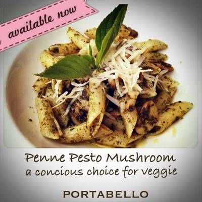 Special Menu:
Penne Pesto with Portobello Mushroom ที่ ร้านอาหาร Portabello Special Menu:
Penne Pesto with Portobello Mushroom ที่ ร้านอาหาร Portabello