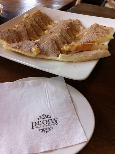 แซนวิชตับ ที่ ร้านอาหาร Peony Tea Room The Circle The Circle