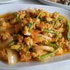 เนื้อปูผัดผงกระหลี่ ที่ ร้านอาหาร ช้อนเงิน ช้อนทอง
