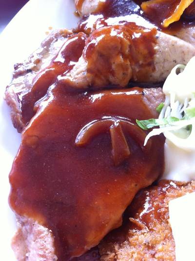 Pepper pork steak ที่ ร้านอาหาร สเต็กสามย่าน (ทูเดย์ สเต็ก)
