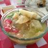 ทับทิมกรอบ ลอดช่องเย็น ที่ ร้านอาหาร ร้านไก่ทอด8กระทะ