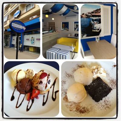 lovely ice-cream and brownie ที่ ร้านอาหาร Meet Actually: ice cream