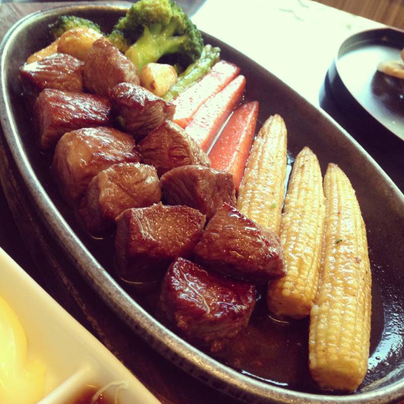 beef steak !! ที่ ร้านอาหาร Nobu K-Village