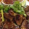 ไส้ย่าง น้ำจิ้มจัดจ้าน ที่ ร้านอาหาร โต้งปลาเผา