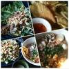 ผัดไท ก๋วยเตี๋ยว เกี๊ยวกรอบ ที่ ร้านอาหาร ก๋วยเตี๋ยวน้ำพุร้อน