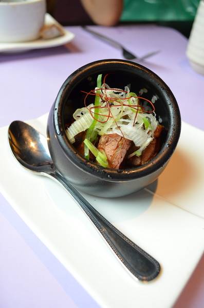 ข้าวหน้าหมูชาชู ที่ ร้านอาหาร Tokiya Fusion Steak Course Siam Discovery