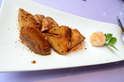 เห็ดออรินจิผัสซอสโทคิยะ ที่ ร้านอาหาร Tokiya Fusion Steak Course Siam Discovery