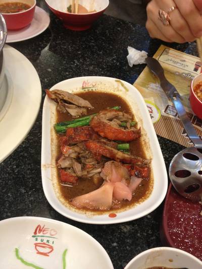 เป็ดอร่อยถูกปากค่ะ ที่ ร้านอาหาร Neo Suki - Shabu Town in Town