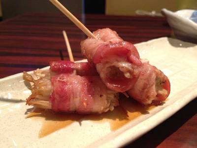 เบคอนพันเห็ดเข็มทอง รสขาติไม่ผ่าน ที่ ร้านอาหาร SHUNNOMAI (ชุนโนะไม) ทองหล่อ 10