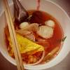 เส้นปลาเย็นตาโฟ ที่ ร้านอาหาร ก้วงโจวก๋วยเตี๋ยวปลา