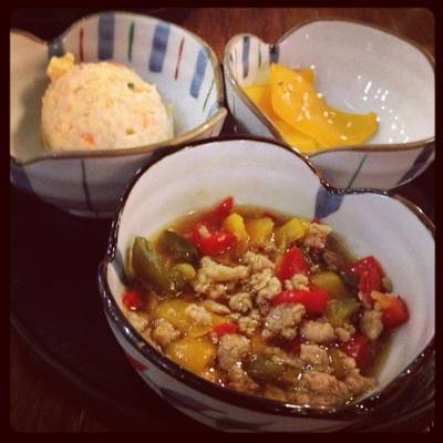 เครื่องเคียงเติมได้ ที่ ร้านอาหาร Katsu King K-Village