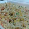 ข้าวผัดมันกุ้ง ที่ ร้านอาหาร บี ทะเลเผา