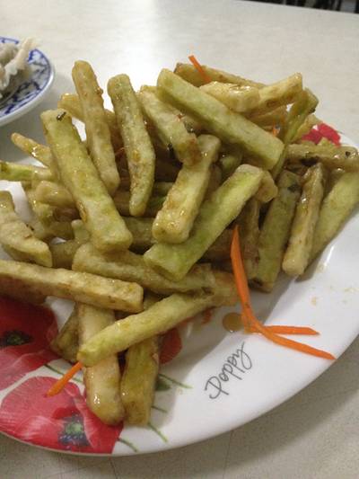 มะเขือเฟรนฟราย ที่ ร้านอาหาร เกี๊ยวจีน (ภัตตาคารซันมูน)