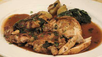 roasted baby chicken ที่ ร้านอาหาร Pizzeria Limoncello