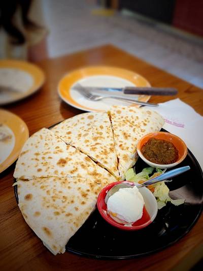 Tacos ในเมนูของร้านครับ ที่ ร้านอาหาร Sunrise Tacos Promenade