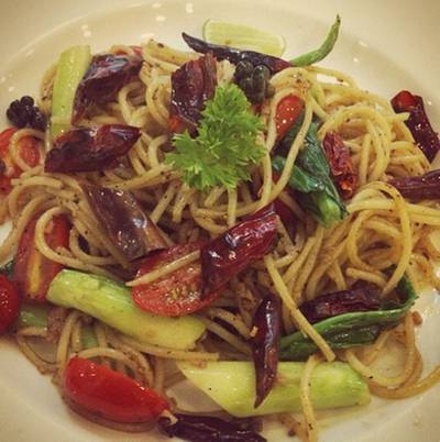 สปาเก็ตตี้ปลาเค็ม~* ที่ ร้านอาหาร Colors Restaurant