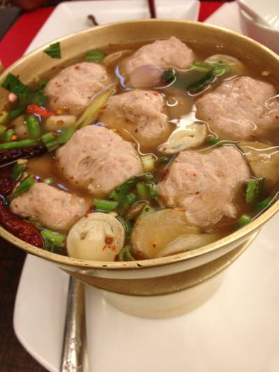 ต้มแซ่บหมูเด้ง ที่ ร้านอาหาร Cafe Chilli Siam Paragon