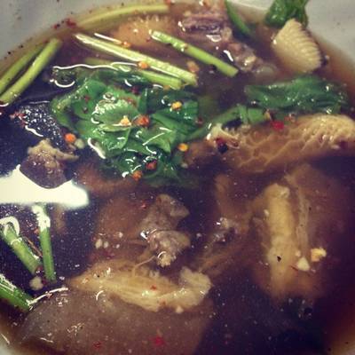เกาเหลาเนื้อ ที่ ร้านอาหาร เซี้ย เกาเหลาเนื้อไร้เทียมทาน