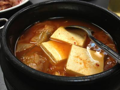 แกงส้มเกาหลี (ซุปกิมจิ) ที่ ร้านอาหาร Salang พญาไท