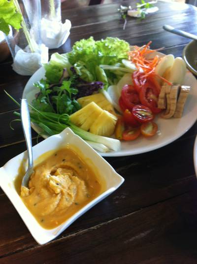ร้านอาหาร ร้านผักเขียว อาหารเวียดนาม