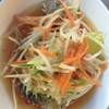 ตำปูมาคับ ปูเค็มเกินอร่อย ดองนานไป ที่ ร้านอาหาร ส้มตำปูม้าป้าประไพ