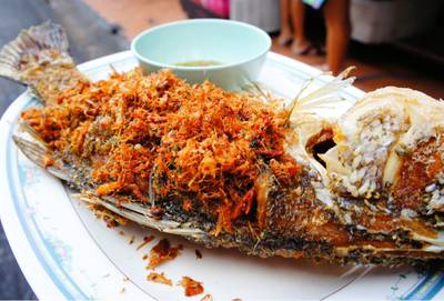ไก่ทอดเจ้กีซ.โปโล ที่ ร้านอาหาร ไก่ทอดเจ๊กี (ส้มตำโปโล)