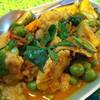 ปลากรายผัดเผ็ด ที่ ร้านอาหาร เรือธง