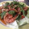 พล่ากุ้ง ที่ ร้านอาหาร ยำเจ๊อ้วน