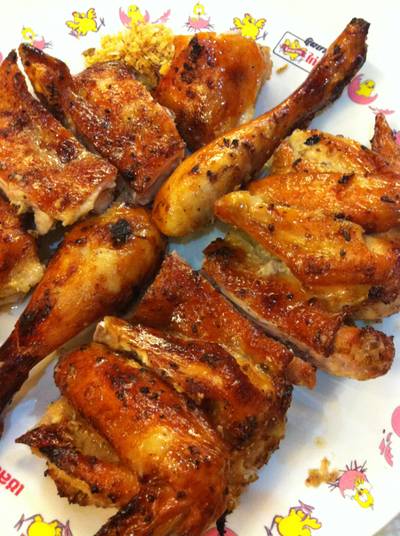 ไก่บ้านย่าง ที่ตัองสั่งมาลองค่ะ ที่ ร้านอาหาร นิตยาไก่ย่าง ปิ่นเกล้า