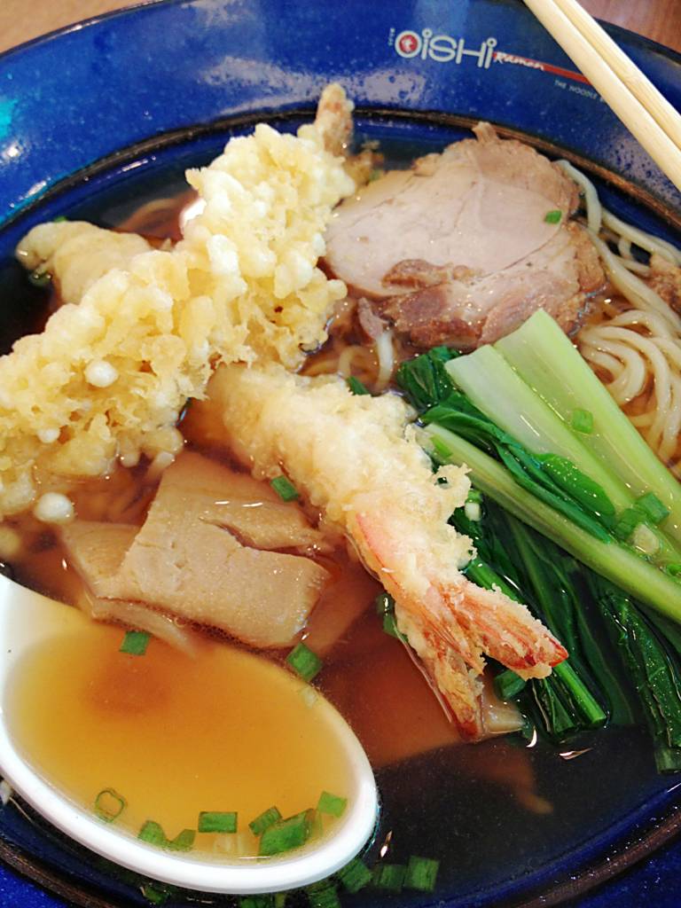 เทมปุระราเมน เมนูโปรด ที่ ร้านอาหาร Oishi Ramen Robinson รัชดาภิเษก