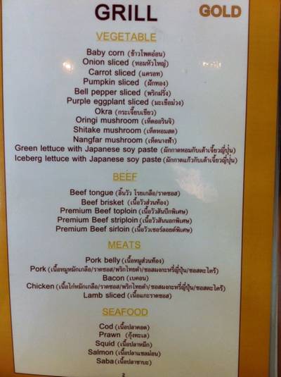 ไปกี่ครั้งก็ไม่เคยสั่งได้ครบ ที่ ร้านอาหาร Elite Grill Bar K-Village
