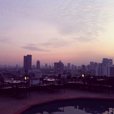 โต๊ะด้านนอก มองเห็นวิว ที่ ร้านอาหาร Water Y