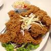 ยำปลากระพงฟู