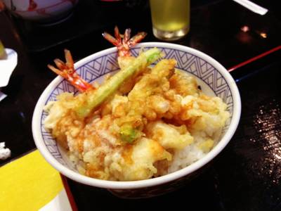 ข้าวหน้าเทมปุระ ที่ ร้านอาหาร Uta-Andon Isetan